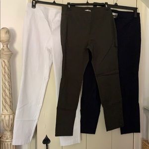 Three stretch Capri pants from Van Huston Pull On
